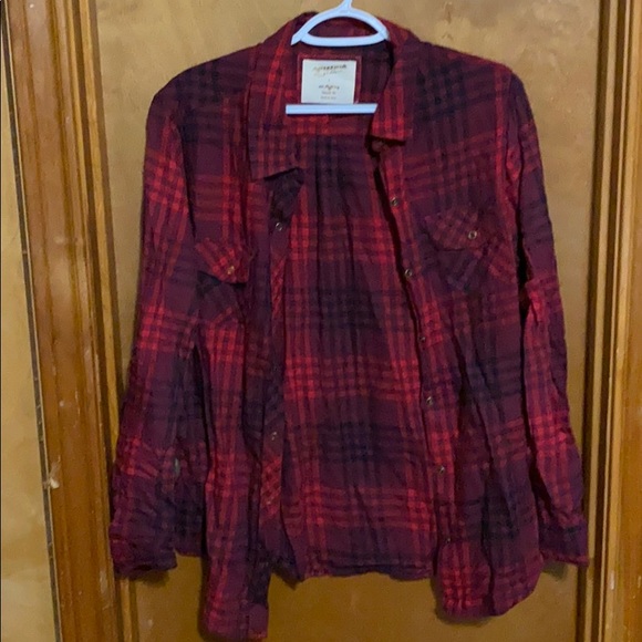 Red Plaid Flannel - Picture 1 of 4